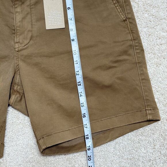 NWT Madewell Chino Shorts Men 35 Khaki Beige Coolmax Stretch Flex 7" Inseam 35x7 - Picture 8 of 11